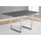 Monarch Specialties Dining Table - 36"X 60" / Grey / Chrome Metal I 1120 - alternate 4